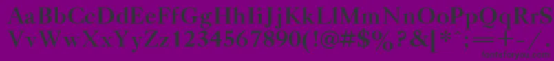 GazetaTitulBold.001.001 Font – Black Fonts on Purple Background