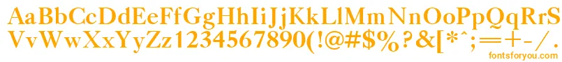 フォントGazetaTitulBold.001.001 – 白い背景にオレンジのフォント