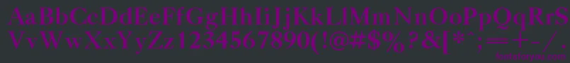 GazetaTitulBold.001.001 Font – Purple Fonts on Black Background