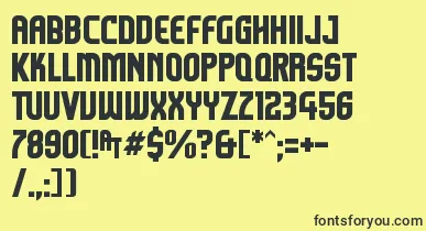 Komikazoom font – Black Fonts On Yellow Background