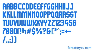 Komikazoom font – Blue Fonts On White Background