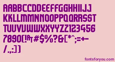 Komikazoom font – Purple Fonts On Pink Background
