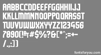 Komikazoom font – White Fonts On Gray Background