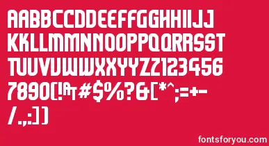 Komikazoom font – White Fonts On Red Background
