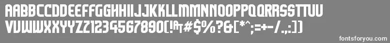 Komikazoom Font – White Fonts on Gray Background