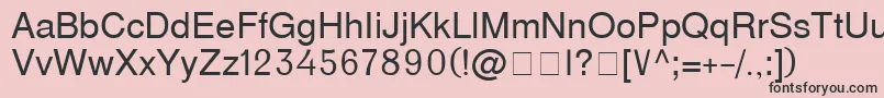 D231 Font – Black Fonts on Pink Background
