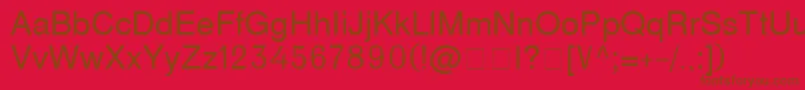 D231 Font – Brown Fonts on Red Background