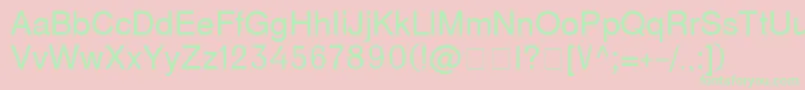 D231 Font – Green Fonts on Pink Background