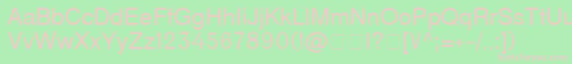 D231 Font – Pink Fonts on Green Background