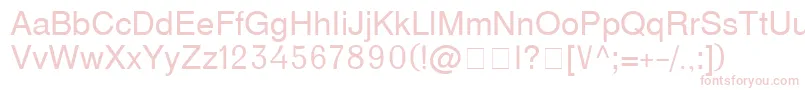 D231 Font – Pink Fonts on White Background