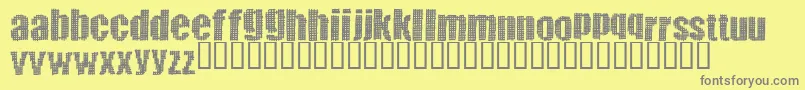 Greatvengeance Font – Gray Fonts on Yellow Background