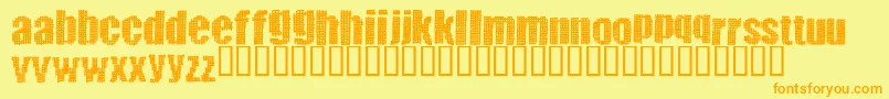 Greatvengeance Font – Orange Fonts on Yellow Background