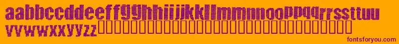 Greatvengeance Font – Purple Fonts on Orange Background