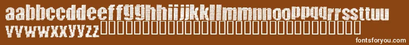 Greatvengeance Font – White Fonts on Brown Background