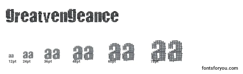 Greatvengeance Font Sizes