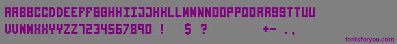 Giantypo Font – Purple Fonts on Gray Background