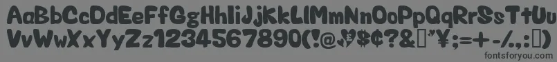 Valentin Font – Black Fonts on Gray Background