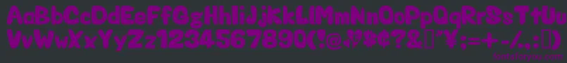 Valentin Font – Purple Fonts on Black Background