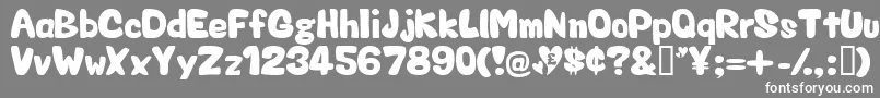 Valentin Font – White Fonts on Gray Background