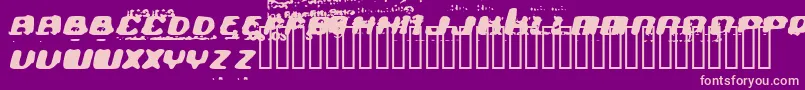 Theultra Font – Pink Fonts on Purple Background