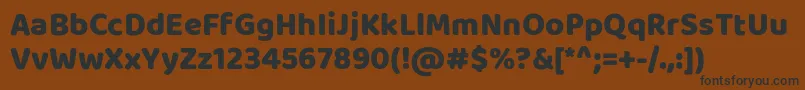 BalooRegular Font – Black Fonts on Brown Background