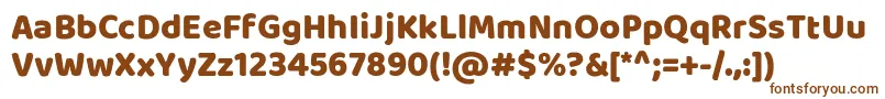 BalooRegular Font – Brown Fonts on White Background