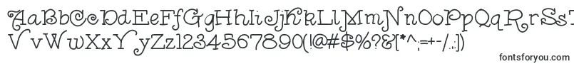 Шрифт Anishoulder – школьные шрифты