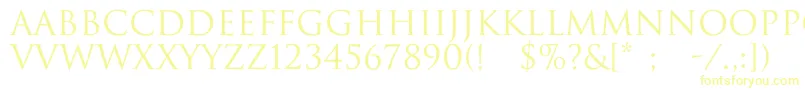 ImperiumNormal Font – Yellow Fonts