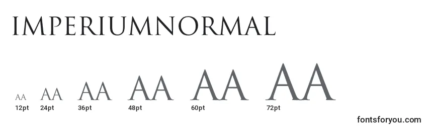 ImperiumNormal Font Sizes