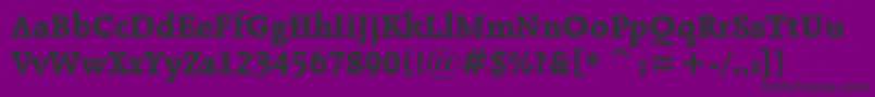 RaleighExtraBoldBt Font – Black Fonts on Purple Background