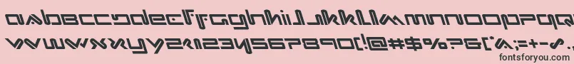 Xephyrleft Font – Black Fonts on Pink Background
