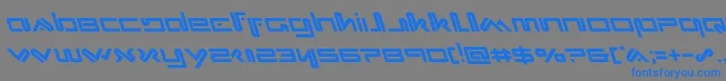 Шрифт Xephyrleft – синие шрифты на сером фоне