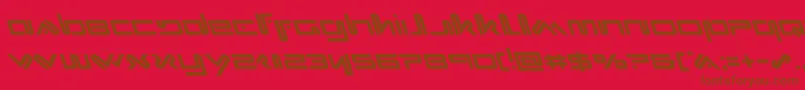 Xephyrleft Font – Brown Fonts on Red Background