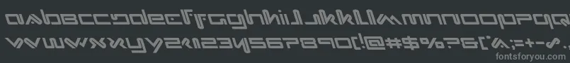 Xephyrleft Font – Gray Fonts on Black Background