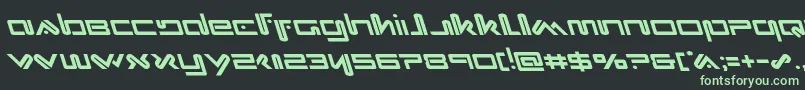 Шрифт Xephyrleft – зелёные шрифты на чёрном фоне
