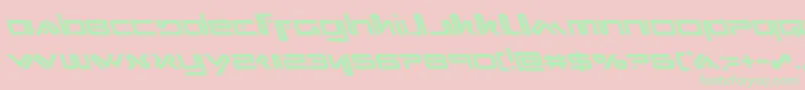 Xephyrleft-fontti – vihreät fontit vaaleanpunaisella taustalla