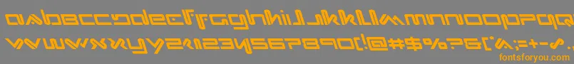 Xephyrleft Font – Orange Fonts on Gray Background