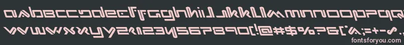 Xephyrleft Font – Pink Fonts on Black Background