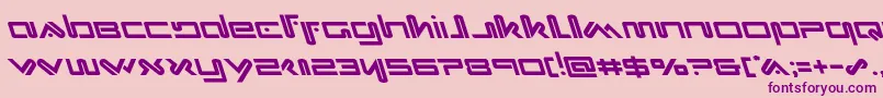 Xephyrleft Font – Purple Fonts on Pink Background
