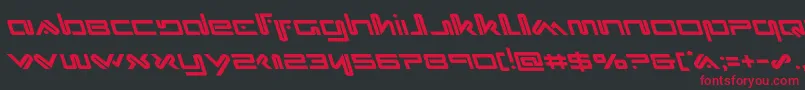 Xephyrleft Font – Red Fonts on Black Background