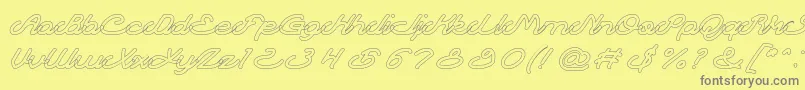 More about AutopilotHollow Font AutopilotHollow Font – Gray Fonts on Yellow Background
