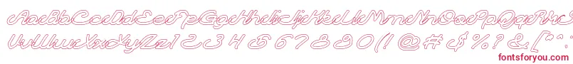AutopilotHollow Font – Red Fonts on White Background