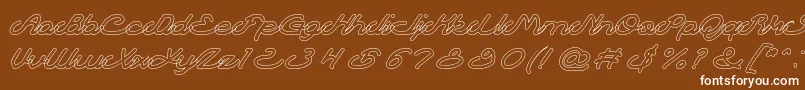 More about AutopilotHollow Font AutopilotHollow Font – White Fonts on Brown Background