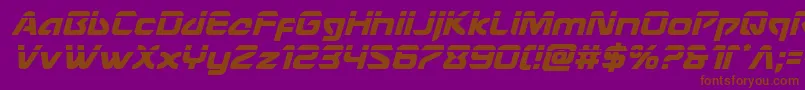Usangellaserital Font – Brown Fonts on Purple Background
