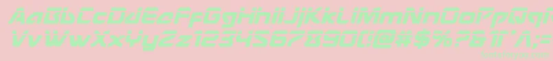 Usangellaserital Font – Green Fonts on Pink Background
