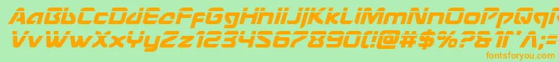 Usangellaserital Font – Orange Fonts on Green Background