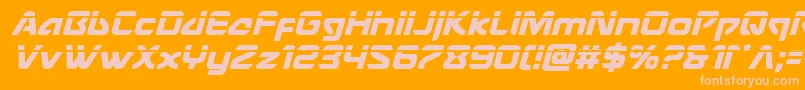 Usangellaserital Font – Pink Fonts on Orange Background