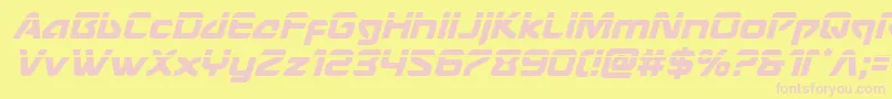 Usangellaserital Font – Pink Fonts on Yellow Background