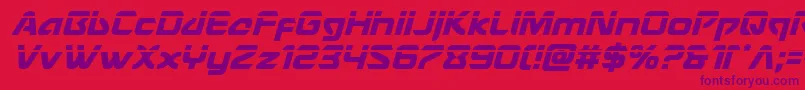 Usangellaserital Font – Purple Fonts on Red Background