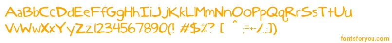 DccAnatoliaclasic-Schriftart – Orangefarbene Schriften